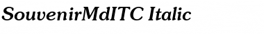 SouvenirMdITC Italic Font