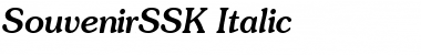SouvenirSSK Italic Font
