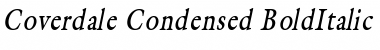 Coverdale-Condensed BoldItalic Font