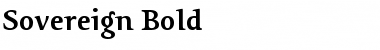 Sovereign-Bold Regular Font