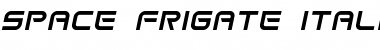 Space Frigate Italic Font