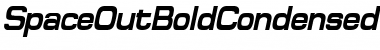 SpaceOutBoldCondensed Italic Font