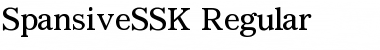 SpansiveSSK Regular Font