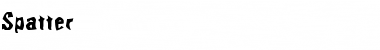 Spatter Font