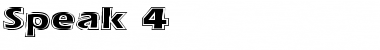 Download Speak 4 Font Download Speak 4 Font