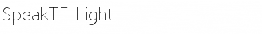 SpeakTF-Light Font