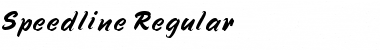 Speedline Font