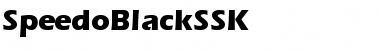 SpeedoBlackSSK Regular Font