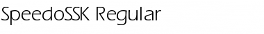 SpeedoSSK Regular Font