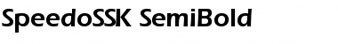 SpeedoSSK SemiBold Font