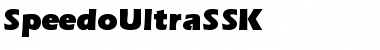 SpeedoUltraSSK Regular Font