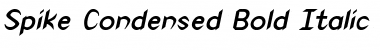 Spike-Condensed Font