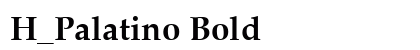 H_Palatino Bold preview