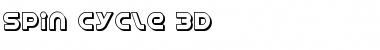 Spin Cycle 3D Regular Font