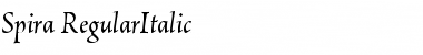 Spira-RegularItalic Font