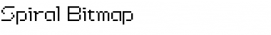 Spiral Bitmap Regular Font