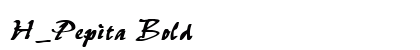 H_Pepita Bold preview
