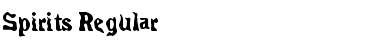 Spirits Regular Font Spirits Regular Font