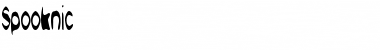 Spooknic Font