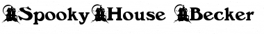 SpookyHouse Becker Font