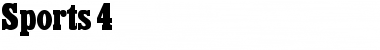 Download Sports 4 Font Download Sports 4 Font