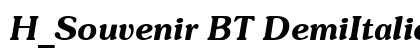 H_Souvenir BT DemiItalic preview