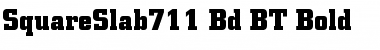 SquareSlab711 Bd BT Bold Font