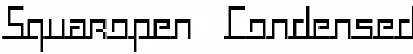 Squaropen Condensed Font