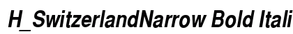 H_SwitzerlandNarrow Bold Italic preview