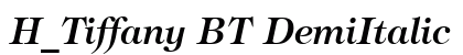H_Tiffany BT DemiItalic preview