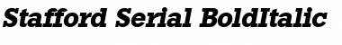 Stafford-Serial BoldItalic Font