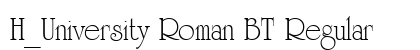 H_University Roman BT Regular Preview