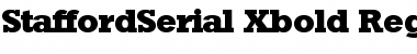 StaffordSerial-Xbold Regular Font