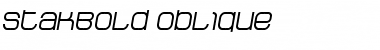 StakBold Oblique Font