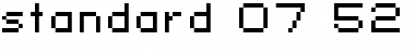 standard 07_52 Regular Font