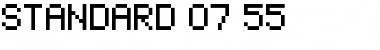standard 07_55 Regular Font standard 07_55 Regular Font