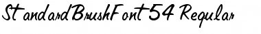StandardBrushFont54 Regular Font