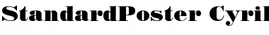 StandardPoster Cyrillic Font