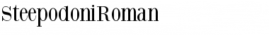 SteepodoniRoman Regular Font