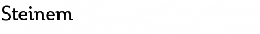 Steinem Roman Font Steinem Roman Font