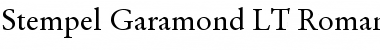 StempelGaramond LT Roman Font