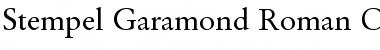 Stempel Garamond RomanOsF Regular Font