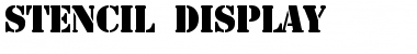 Download Stencil Display Font