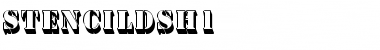 Download StencilDSh1 Font
