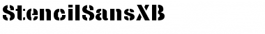 StencilSansXB Font