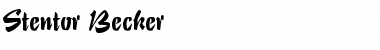 Stentor Becker Font