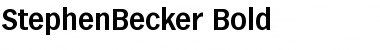 StephenBecker Bold Font