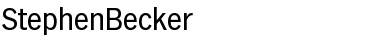 StephenBecker Regular Font