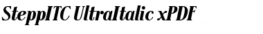 SteppITC-UltraItalic xPDF Regular Font