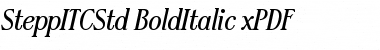 SteppITCStd-BoldItalic xPDF Regular Font